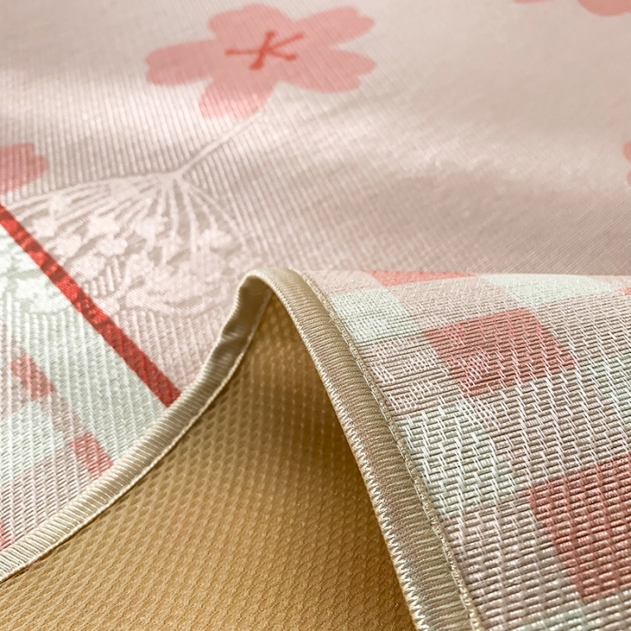 91家纺网 家纺一手货源 找家纺 懒猫 2021新款大版冰丝凉席樱花雨