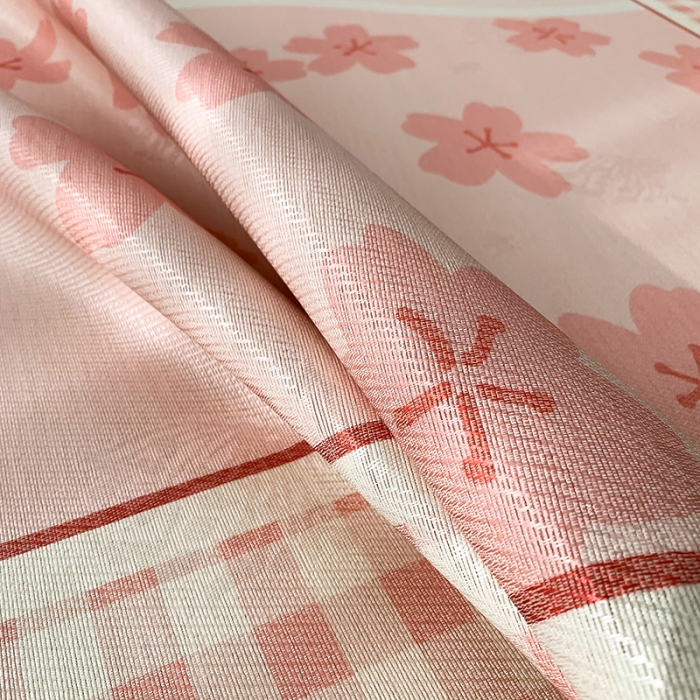 91家纺网 家纺一手货源 找家纺 懒猫 2021新款大版冰丝凉席樱花雨