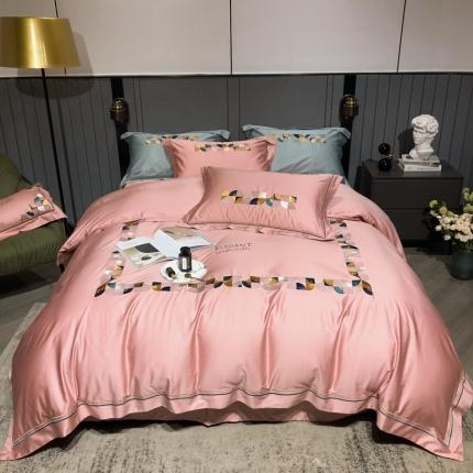 91家纺网 家纺一手货源 找家纺 (总）涞澳家纺 2021新款100支工艺四件套-温迪