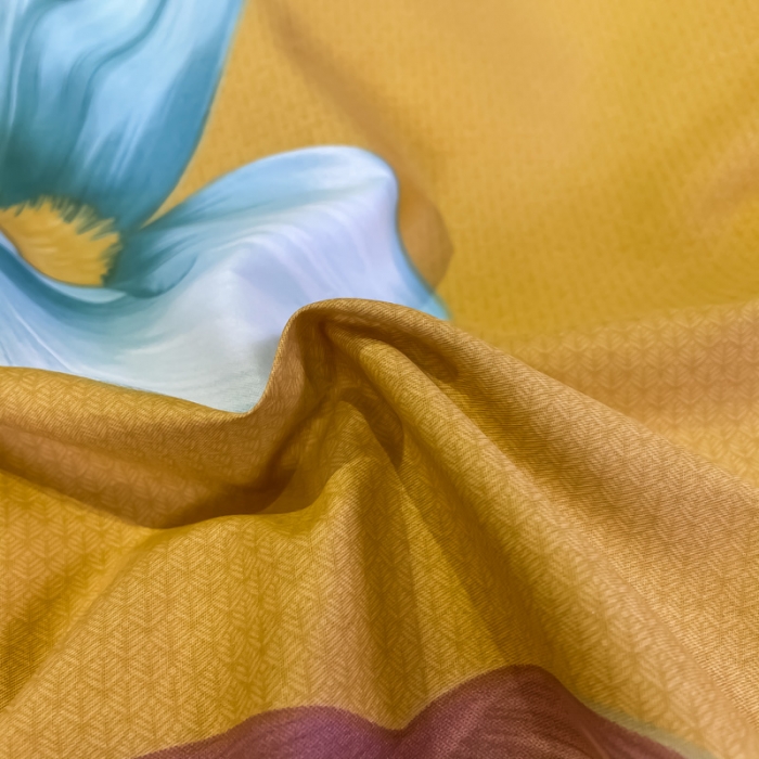 91家纺网 家纺一手货源 找家纺 金爱家 2021新款全棉活性花卉系列四件套 芳泽