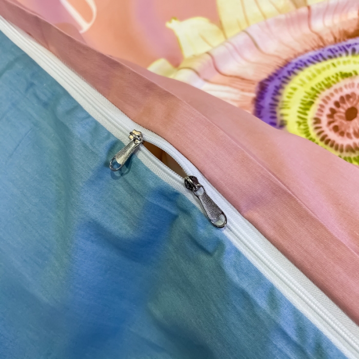 91家纺网 家纺一手货源 找家纺 金爱家 2021新款全棉活性花卉系列四件套 告白