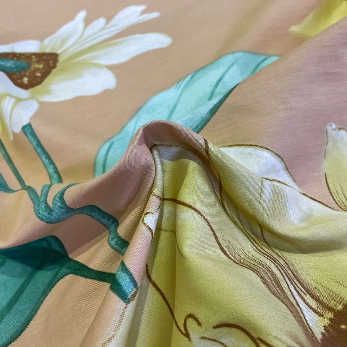 91家纺网 家纺一手货源 找家纺 金爱家 2021新款全棉活性花卉系列四件套 滤光