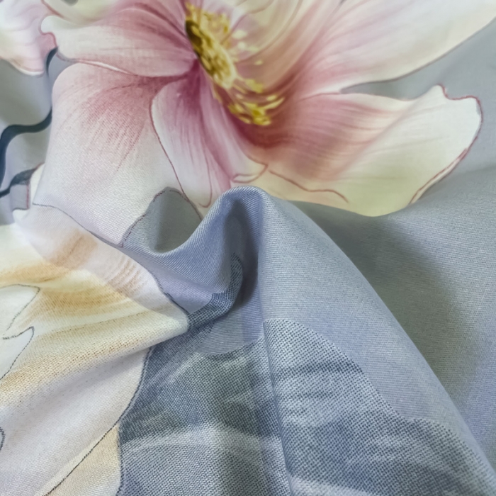 91家纺网 家纺一手货源 找家纺 金爱家 2021新款全棉活性花卉系列四件套 觅春绿