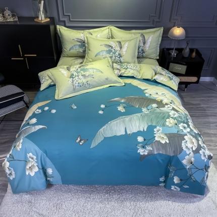 金爱家 2021新款全棉活性花卉系列四件套 馨雅