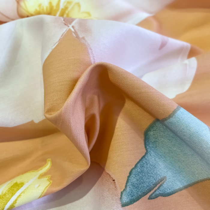 91家纺网 家纺一手货源 找家纺 金爱家 2021新款全棉活性花卉系列四件套 云汐