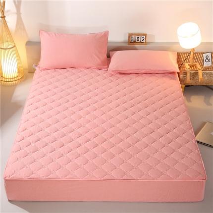 91家纺网 家纺一手货源 找家纺 （总）乐逸 2023新款新品日式全棉色织水洗棉夹棉床笠