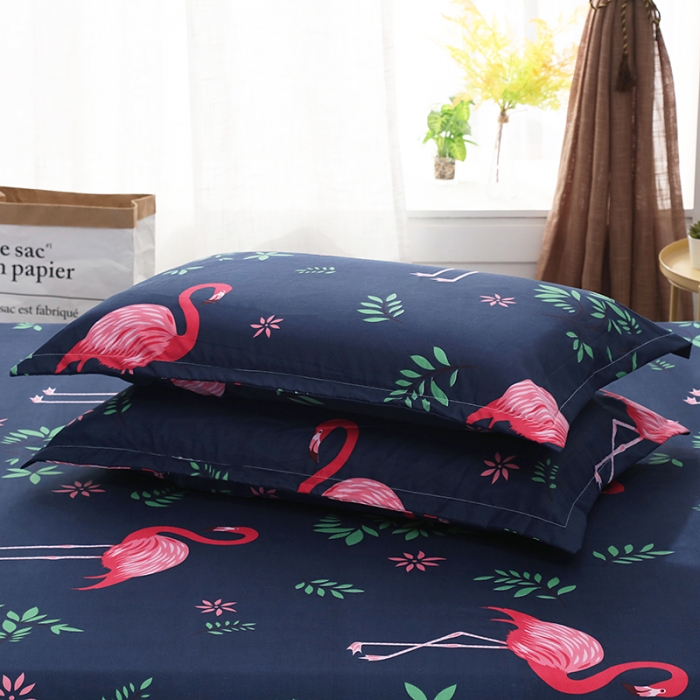 91家纺网 家纺一手货源 找家纺 笠裙家纺 韩版公主风床裙防滑SS床裙床罩 火烈鸟