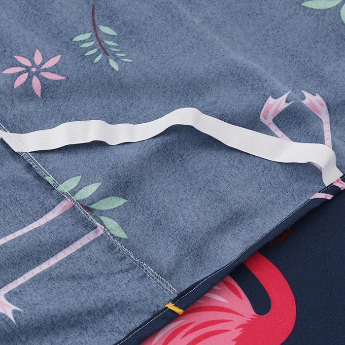 91家纺网 家纺一手货源 找家纺 笠裙家纺 韩版公主风床裙防滑SS床裙床罩 火烈鸟