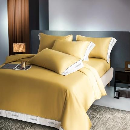 91家纺网 家纺一手货源 找家纺 （总）米奈 2024新款水洗真丝贴边绣花四件套有质检报告奈利