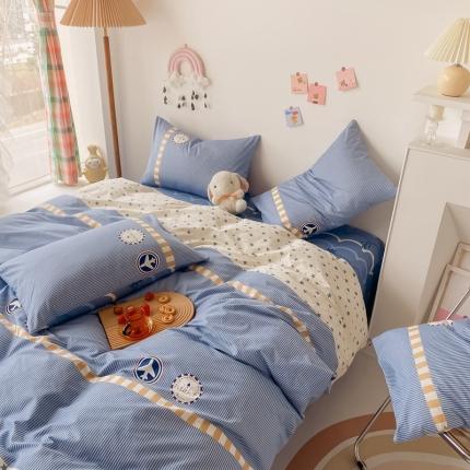 91家纺网 家纺一手货源 找家纺 （总）眠屿家纺 2021新款全棉印花四件套