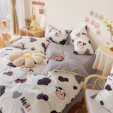 91家纺网 家纺一手货源 找家纺 （总）眠屿家纺 2021新款全棉印花四件套