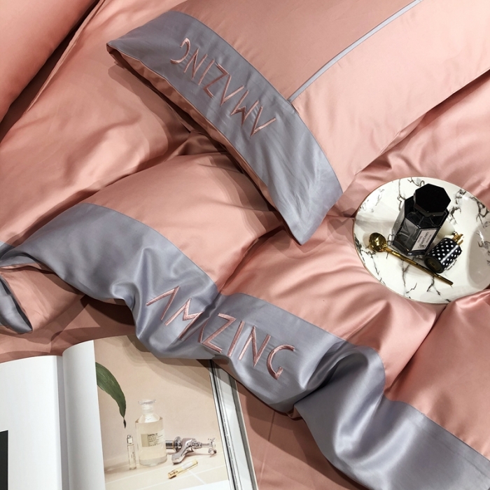 91家纺网 家纺一手货源 找家纺 涞澳家纺 2021新款100支工艺四件套-美妙 美妙-粉