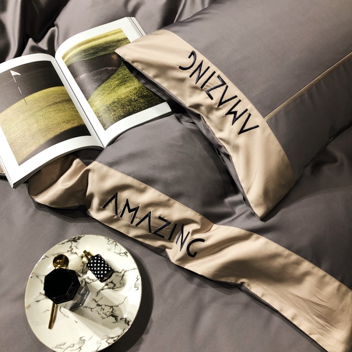 91家纺网 家纺一手货源 找家纺 涞澳家纺 2021新款100支工艺四件套-美妙 美妙-灰