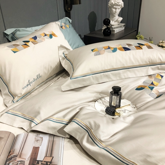 91家纺网 家纺一手货源 找家纺 涞澳家纺 2021新款100支工艺四件套-温迪 温迪-米