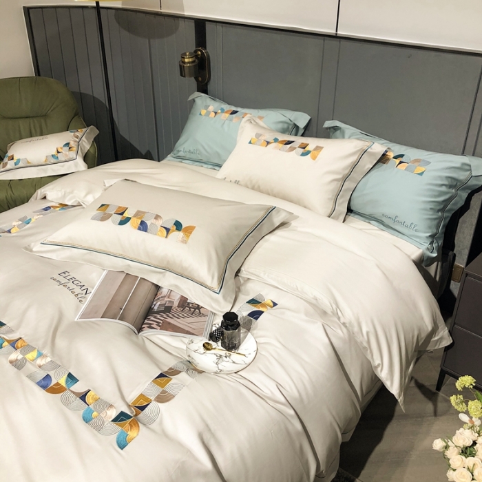 91家纺网 家纺一手货源 找家纺 涞澳家纺 2021新款100支工艺四件套-温迪 温迪-米