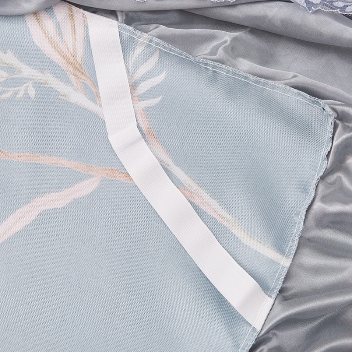 91家纺网 家纺一手货源 找家纺 纽缦  2021新款冰丝凉席三件套床裙款 卡伦斯