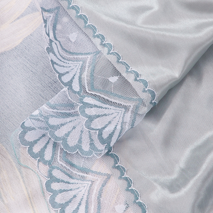 91家纺网 家纺一手货源 找家纺 纽缦  2021新款冰丝凉席三件套床裙款 卡纳贝斯兰