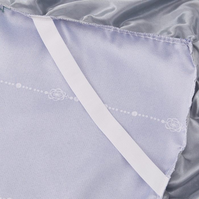 91家纺网 家纺一手货源 找家纺 纽缦  2021新款冰丝凉席三件套床裙款 满庭芳紫