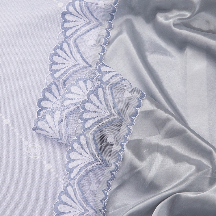 91家纺网 家纺一手货源 找家纺 纽缦  2021新款冰丝凉席三件套床裙款 满庭芳紫