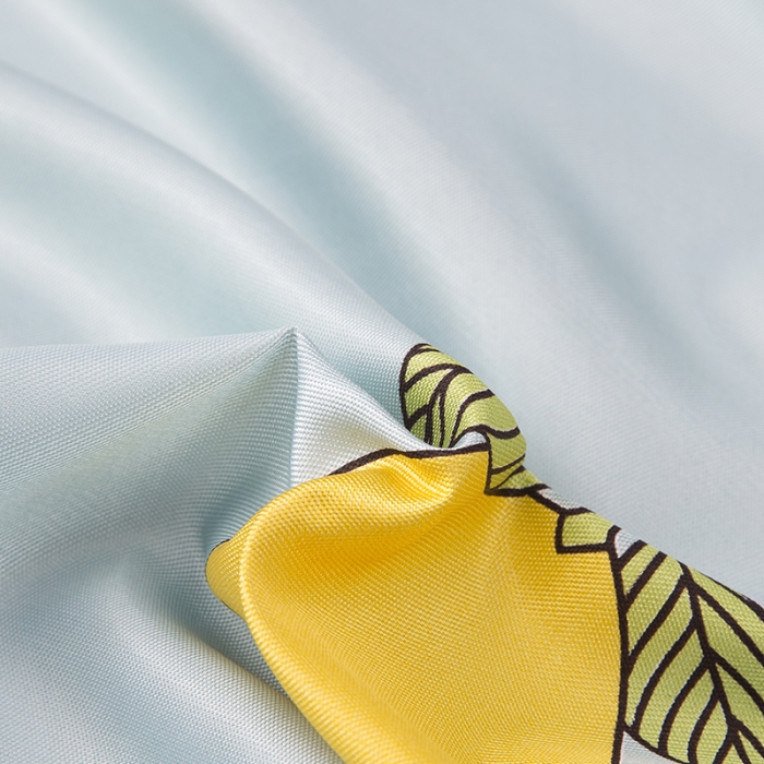 91家纺网 家纺一手货源 找家纺 纽缦  2021新款冰丝凉席三件套床裙款 柠檬