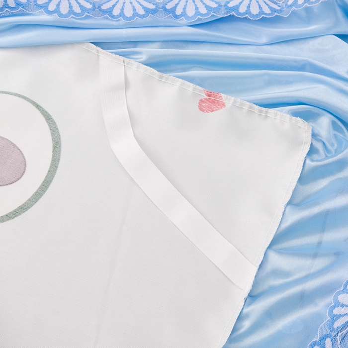 91家纺网 家纺一手货源 找家纺 纽缦  2021新款冰丝凉席三件套床裙款 牛油果