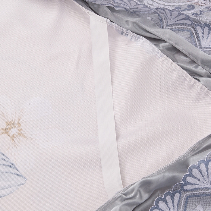 91家纺网 家纺一手货源 找家纺 纽缦  2021新款冰丝凉席三件套床裙款 清馨花园米