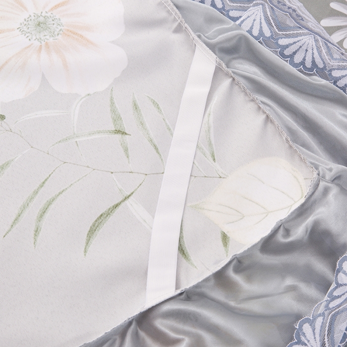 91家纺网 家纺一手货源 找家纺 纽缦  2021新款冰丝凉席三件套床裙款 清韵