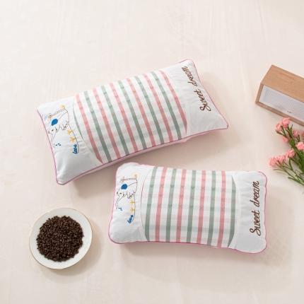 91家纺网 家纺一手货源 找家纺 明星枕业 2021新款儿童卡通荞麦枕 小象粉