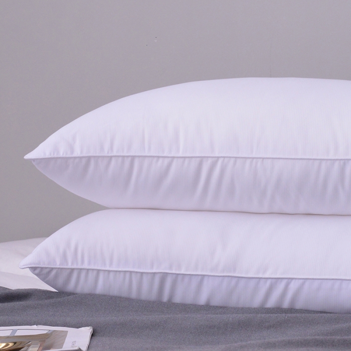 91家纺网 家纺一手货源 找家纺 星芯合家纺 2024新款羽丝绒枕高低 羽丝绒枕低48*74