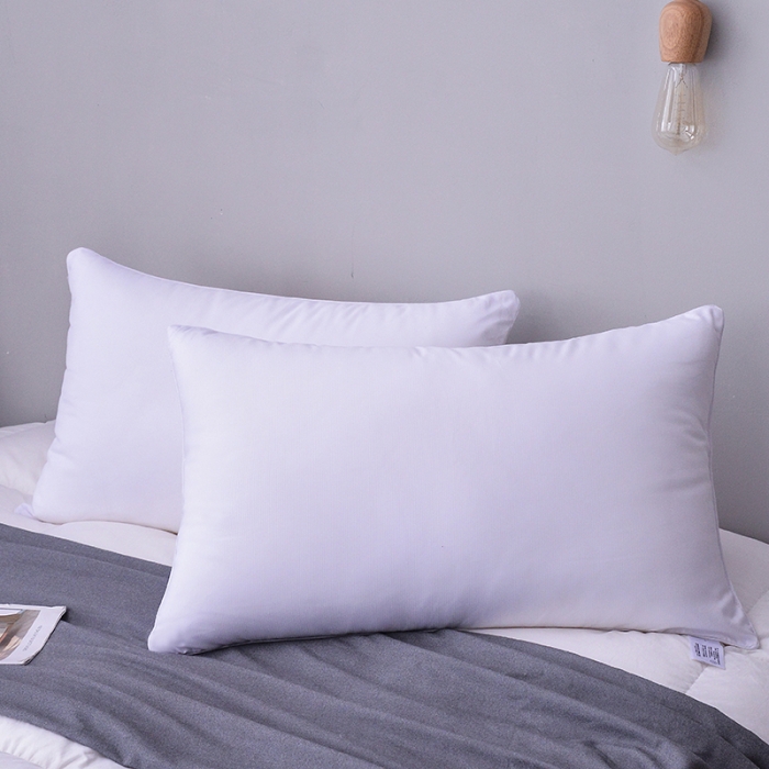 91家纺网 家纺一手货源 找家纺 星芯合家纺 2024新款羽丝绒枕高低 羽丝绒枕低48*74