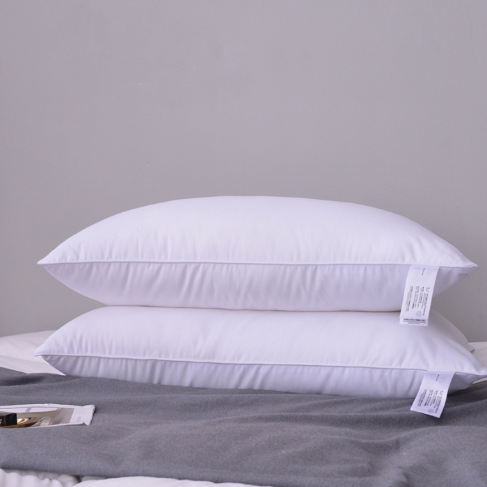 91家纺网 家纺一手货源 找家纺 星芯合家纺 2024新款羽丝绒枕高低 羽丝绒枕低48*74