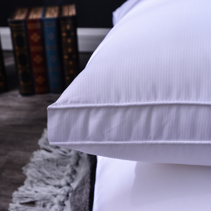 91家纺网 家纺一手货源 找家纺 星芯合家纺 2024新款羽丝绒枕高低 羽丝枕高48*74