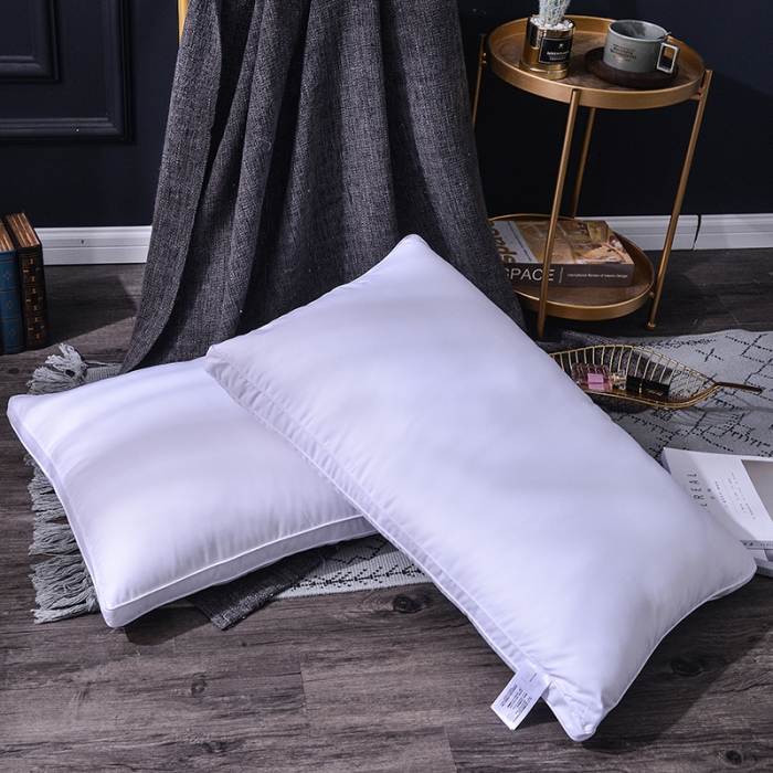 91家纺网 家纺一手货源 找家纺 星芯合家纺 2024新款羽丝绒枕高低 羽丝枕高48*74