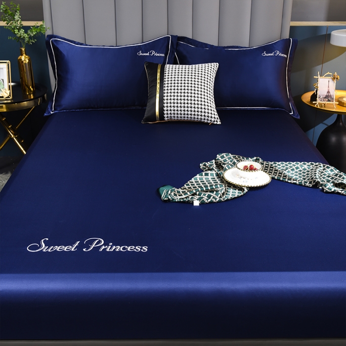 91家纺网 家纺一手货源 找家纺 （总）笙意 新款水洗真丝单床笠