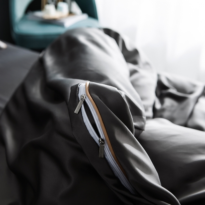 91家纺网 家纺一手货源 找家纺 琪格格 2022新款水洗真丝刺绣四件套 都市-雅韵灰