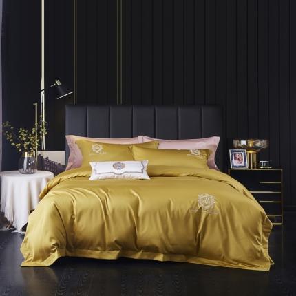 91家纺网 家纺一手货源 找家纺 （总）玖玖爱 2021新款100支缎纹长绒棉四件套