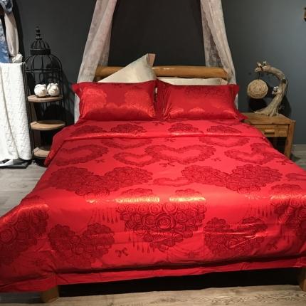 91家纺网 家纺一手货源 找家纺 （总）玖玖爱 2021新款天丝棉提花镂空四件套