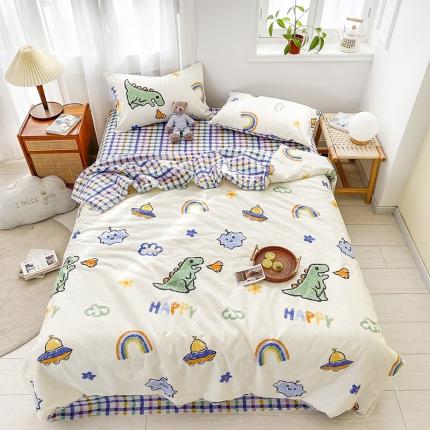 91家纺网 家纺一手货源 找家纺 （总）寐居家纺 2021新款13370全棉夏被四件套