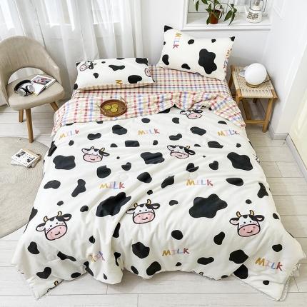 91家纺网 家纺一手货源 找家纺 （总）寐居家纺 2021新款13370全棉夏被四件套