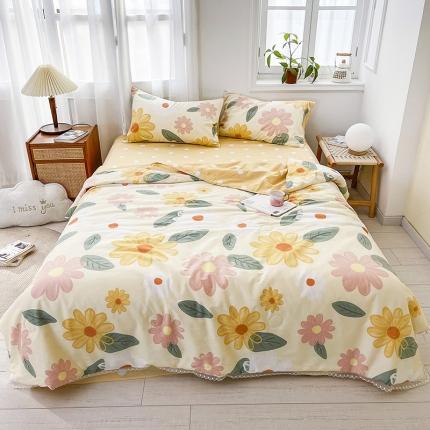 91家纺网 家纺一手货源 找家纺 （总）寐居家纺 2021新款13370全棉夏被四件套