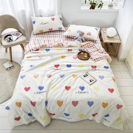 91家纺网 家纺一手货源 找家纺 （总）寐居家纺 2021新款13370全棉夏被四件套