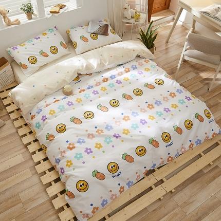 91家纺网 家纺一手货源 找家纺 优彩2021新款全棉卡通四件套纯棉三件套系列 快乐时光