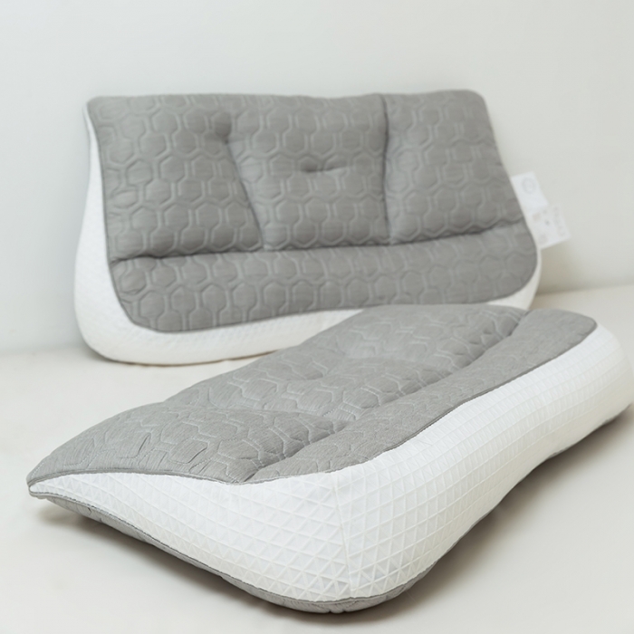 91家纺网 家纺一手货源 找家纺 多点家居 2021新款吸湿排汗枕 灰色40*70cm