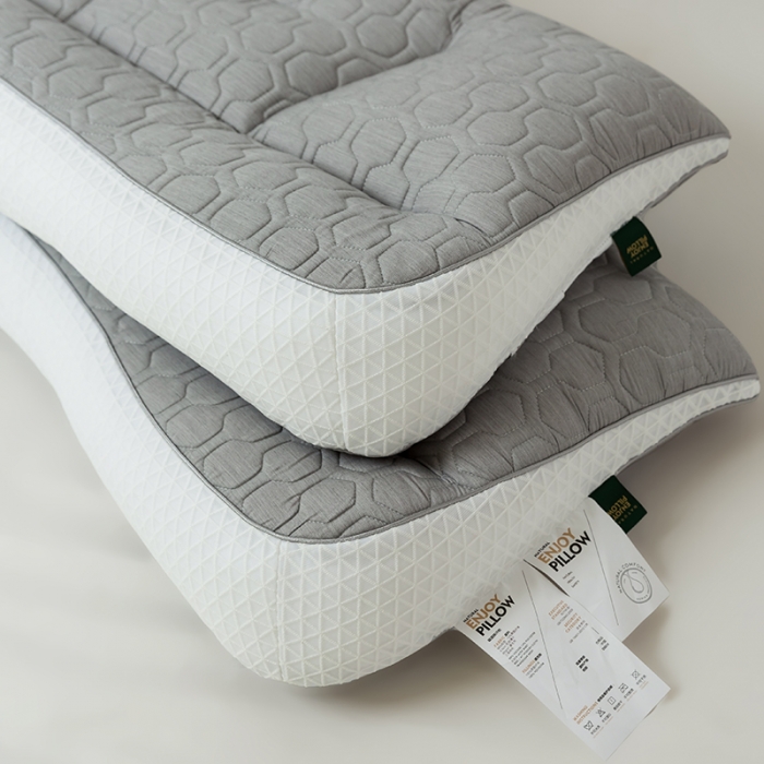 91家纺网 家纺一手货源 找家纺 多点家居 2021新款吸湿排汗枕 灰色40*70cm