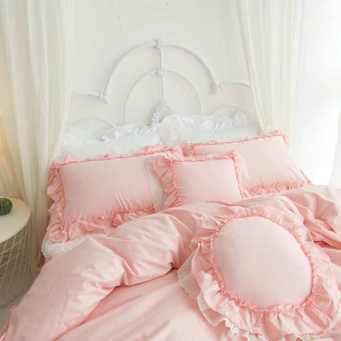 91家纺网 家纺一手货源 找家纺 （总）淑女公社 秋冬新款纯色系-佛系少女床裙款多规格