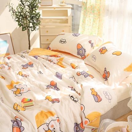 91家纺网 家纺一手货源 找家纺 （总）慕尚 2025新款水洗棉夏被实拍图