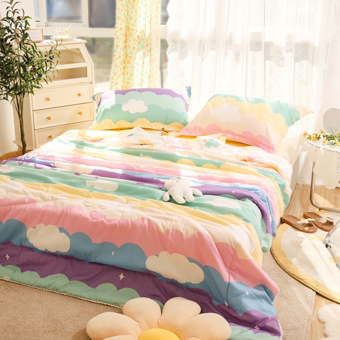 91家纺网 家纺一手货源 找家纺 （总）慕尚 2025新款水洗棉夏被实拍图