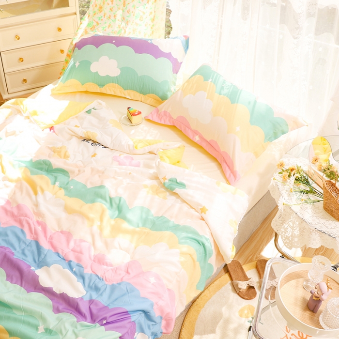 91家纺网 家纺一手货源 找家纺 （总）慕尚 2025新款水洗棉夏被实拍图