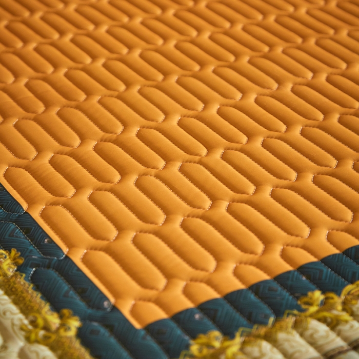 91家纺网 家纺一手货源 找家纺 凡客 2022春夏新款大版数码印花凉感丝乳胶凉席三件套 半醉