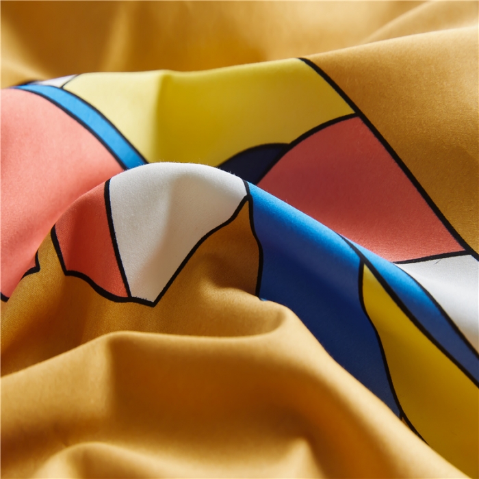 91家纺网 家纺一手货源 找家纺 优然居 2021新款春夏新款活性印花 叶之物语